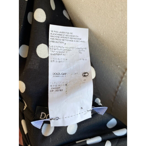 Dolce & Gabbana Runway Off-Shoulder Ruffled Polka Dot Dress IT 36, US 0 w/COA - Picture 12 of 14